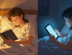 Manfaat Membaca Buku Fisik sebelum Tidur dibandingkan Menggunakan E-book